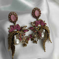 Blush Orchard Statement Earrings