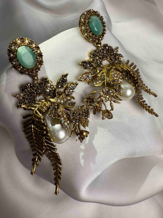 Blush Orchard Statement Earrings
