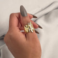 Sculpted Drip Ring