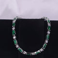 Emerald and Crystal Bracelet