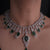Sapphire Glow American Diamond Necklace Set