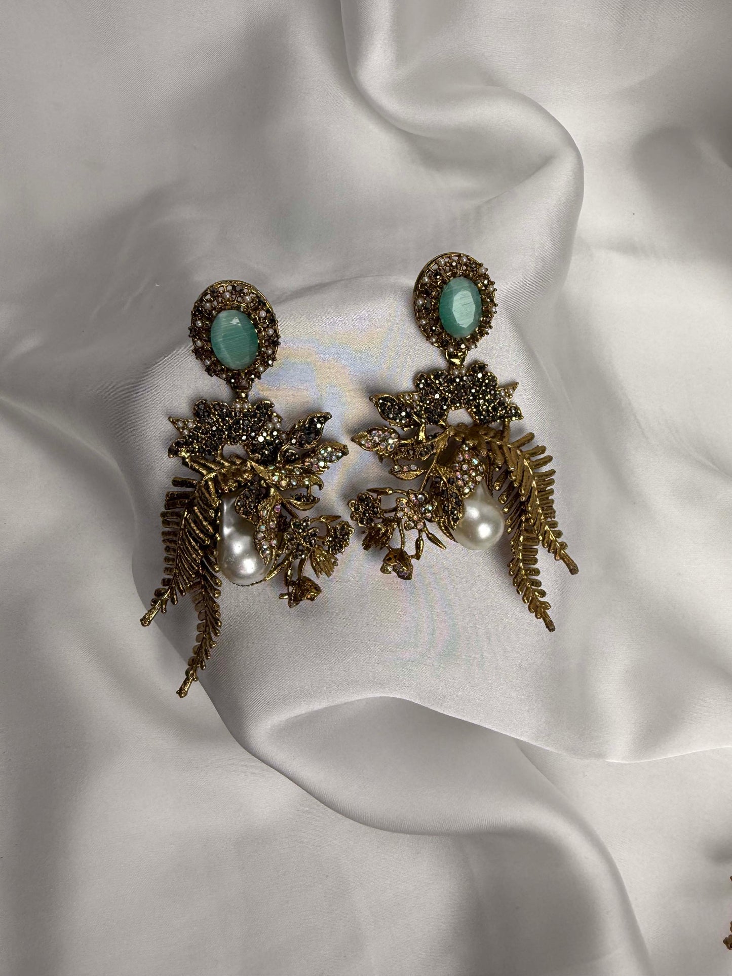 Blush Orchard Statement Earrings