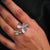Pave  Dual Floral  Ring