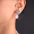 Pink Lathce Squared Choker Set
