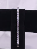 Square Crystal Tennis Bracelet