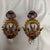 Emerald &  Pearl Turkish Artisan Earrings